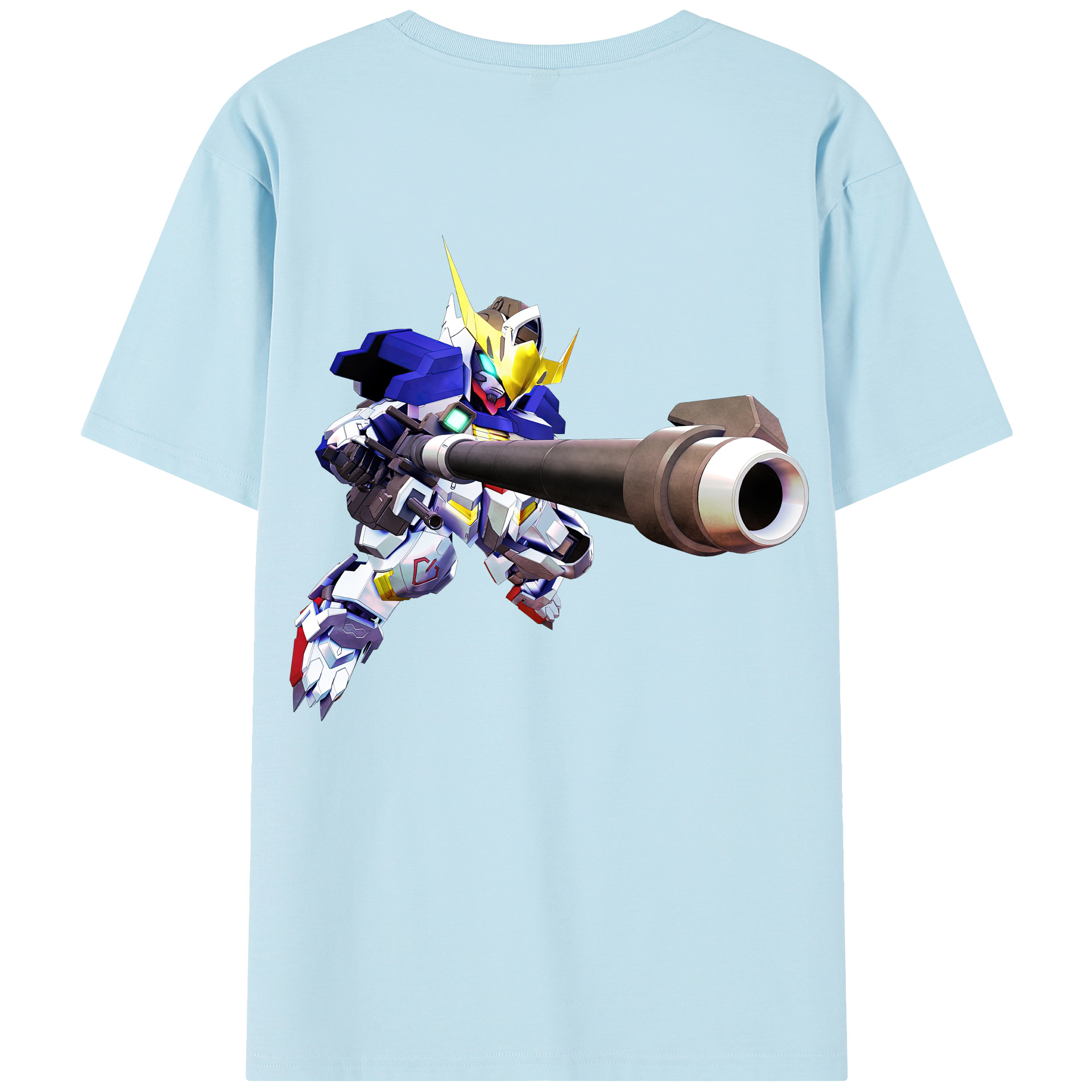 （画像用） 機動戦士ガンダム Mobile Suit Gundam 綿100％半袖Tシャツ（背面プリント）